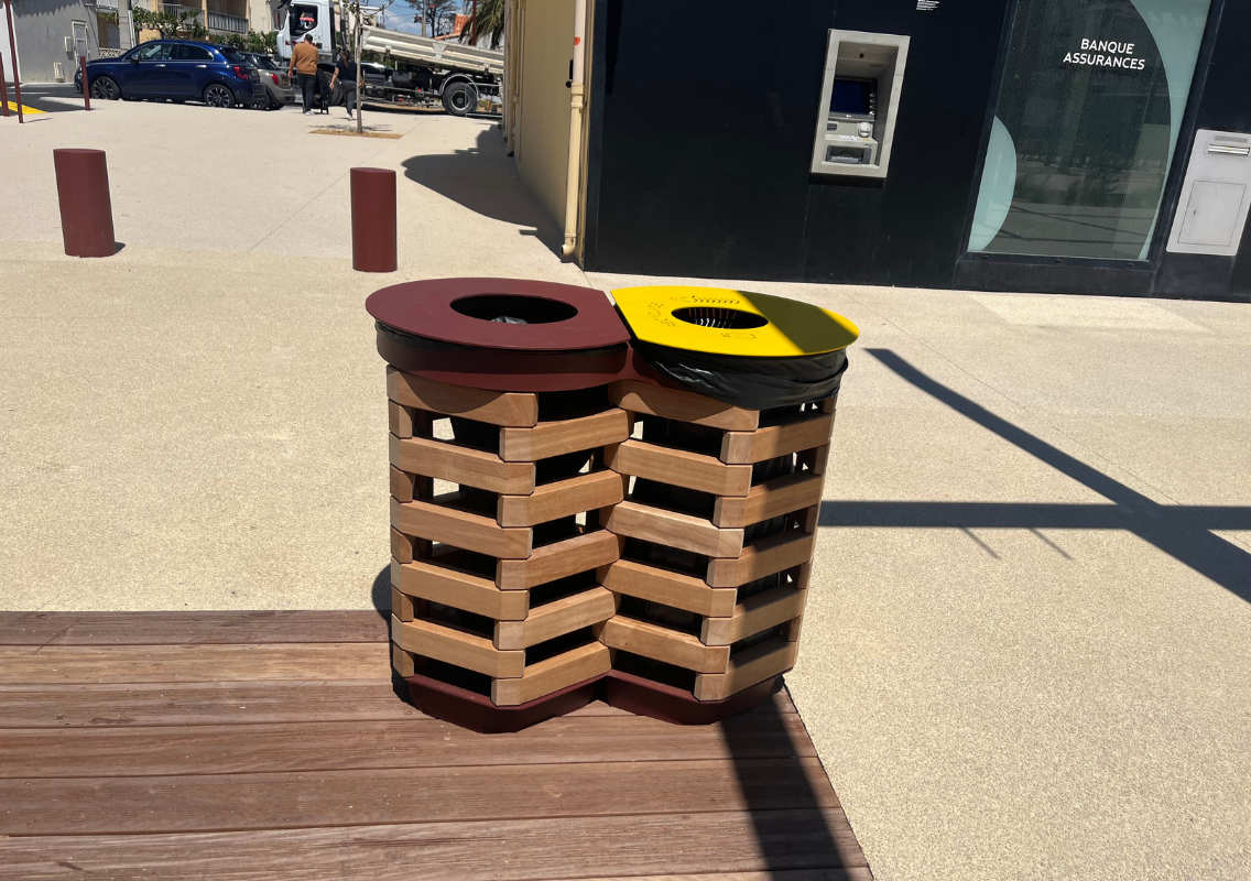 Corbeille Reliefs Bi-flux - Narbonne 11 France