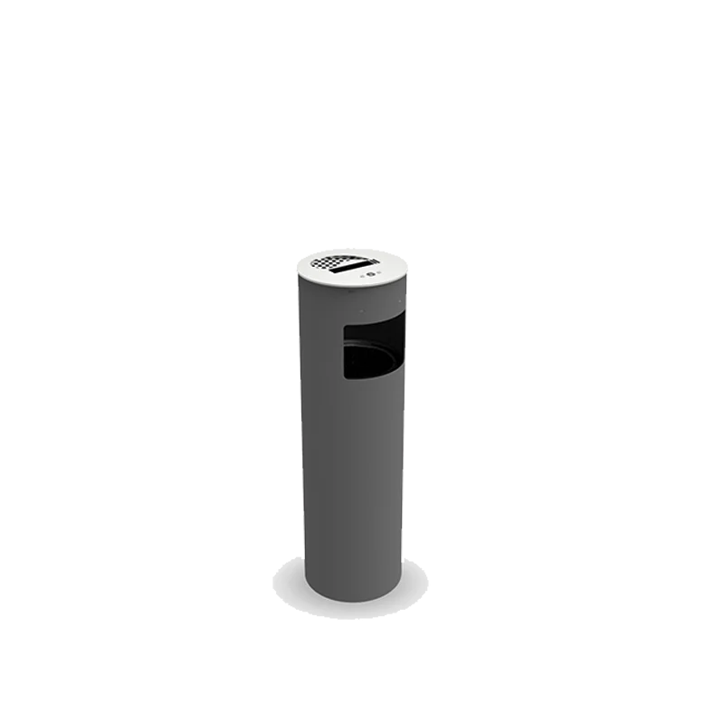 Litter bin with ashtray