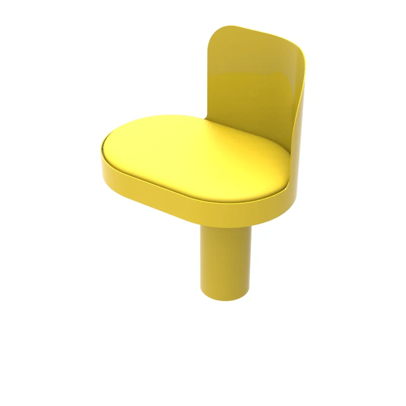 Seat with backrest rear position 