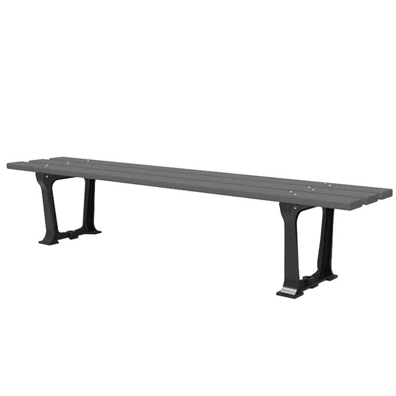 Intermède grey recycled plastic bench 