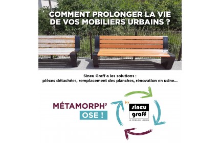 Sineu Graff : Mobilier urbain éco-responsable et conforme à la loi AGEC pour un avenir durable