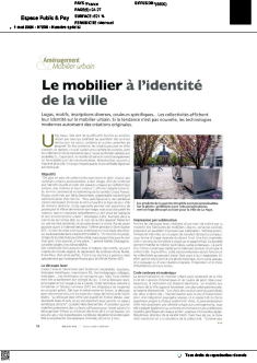 Le mobilier à l’identité dela ville